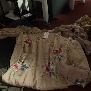 Pink floral formal dress. Brand new with tags